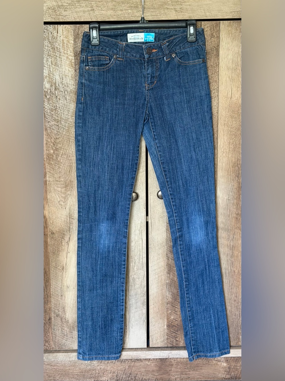Aeropostale Dark Blue Women's Ultra Skinny Slim Straight Jeans